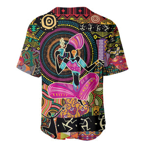 African Women Ethnic Motifs Baseball Jersey