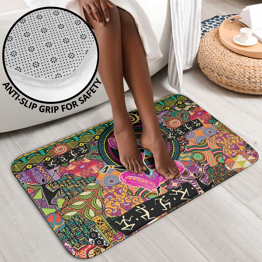 African Women Ethnic Motifs Bathroom Set