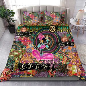 African Women Ethnic Motifs Bedding Set