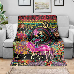 African Women Ethnic Motifs Blanket