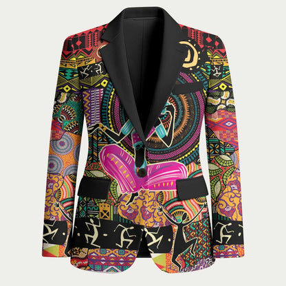 African Women Ethnic Motifs Blazer