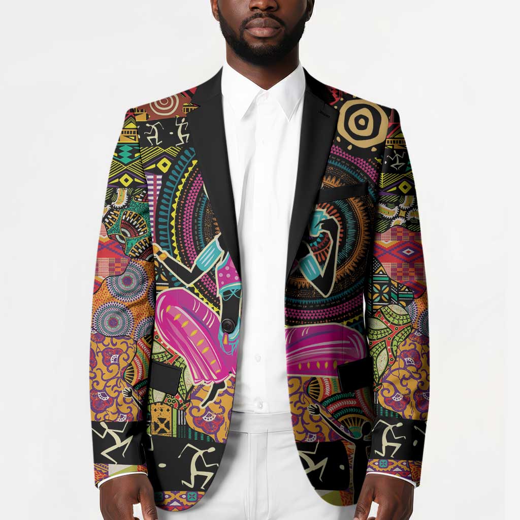 African Women Ethnic Motifs Blazer