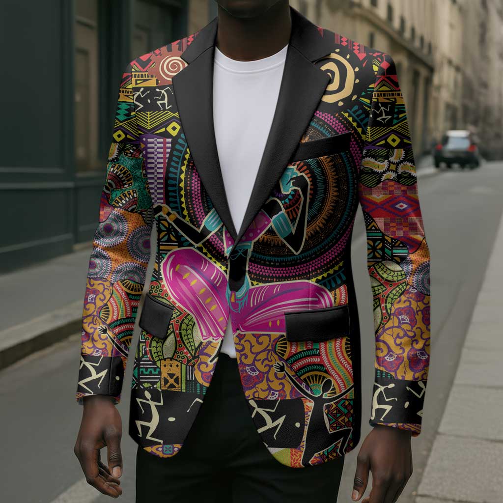 African Women Ethnic Motifs Blazer