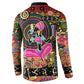 African Women Ethnic Motifs Button Sweatshirt