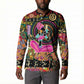 African Women Ethnic Motifs Button Sweatshirt