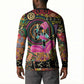 African Women Ethnic Motifs Button Sweatshirt
