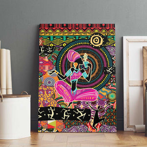 African Women Ethnic Motifs Canvas Wall Art