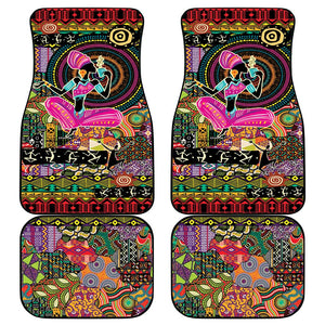 African Women Ethnic Motifs Car Mats