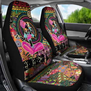 African Women Ethnic Motifs Car Seat Cover