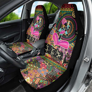 African Women Ethnic Motifs Car Seat Cover