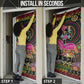 African Women Ethnic Motifs Door Cover