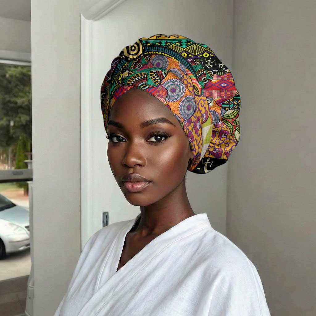 African Women Ethnic Motifs Easy Headwrap