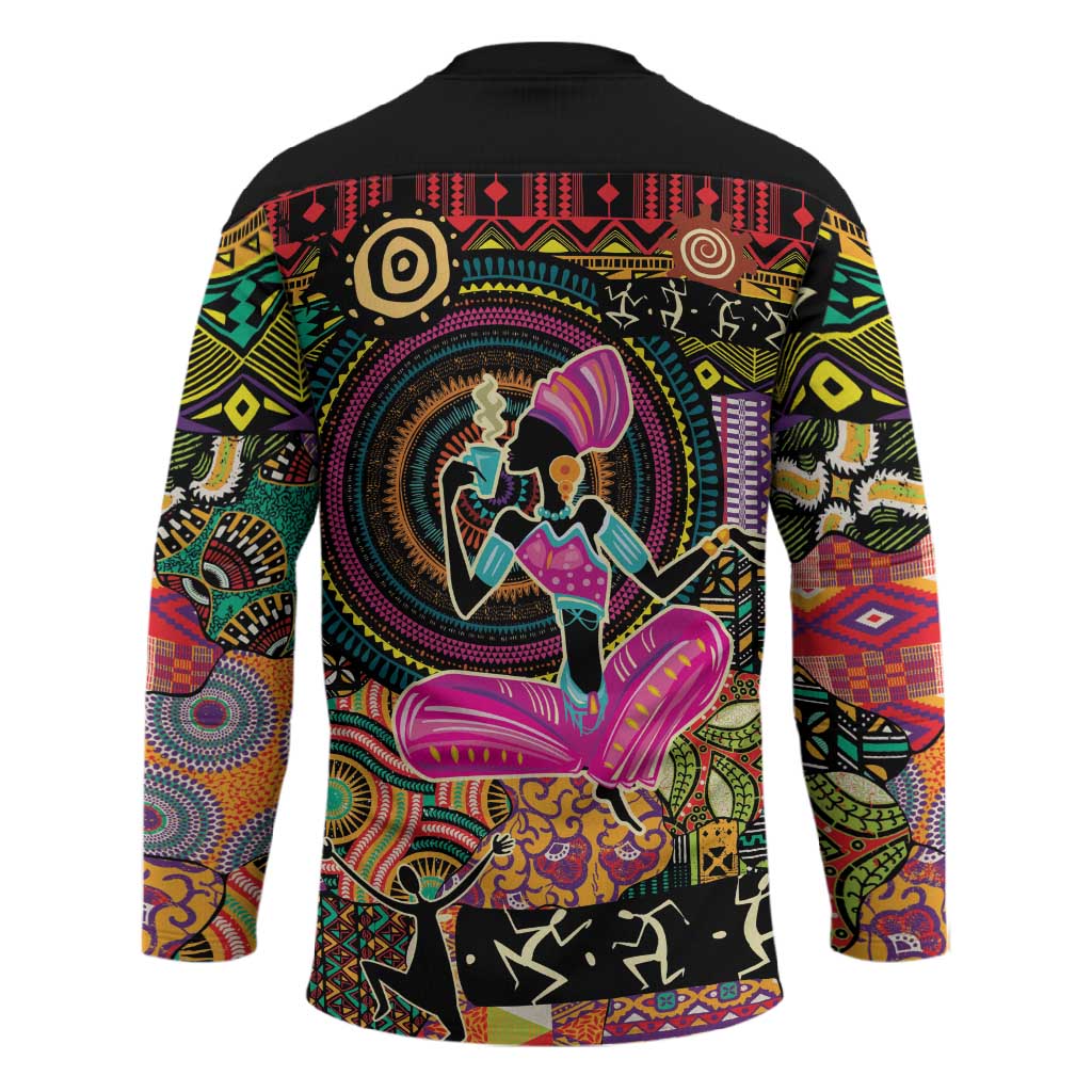 African Women Ethnic Motifs Hockey Jersey