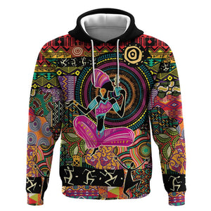 African Women Ethnic Motifs Hoodie