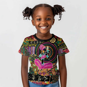 African Women Ethnic Motifs Kid T shirt