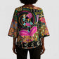 African Women Ethnic Motifs Kimono Sleeve Blouse