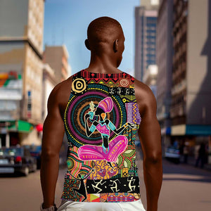 African Women Ethnic Motifs Men Tank Top