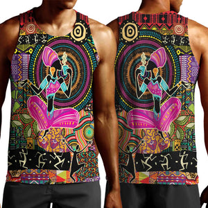 African Women Ethnic Motifs Men Tank Top