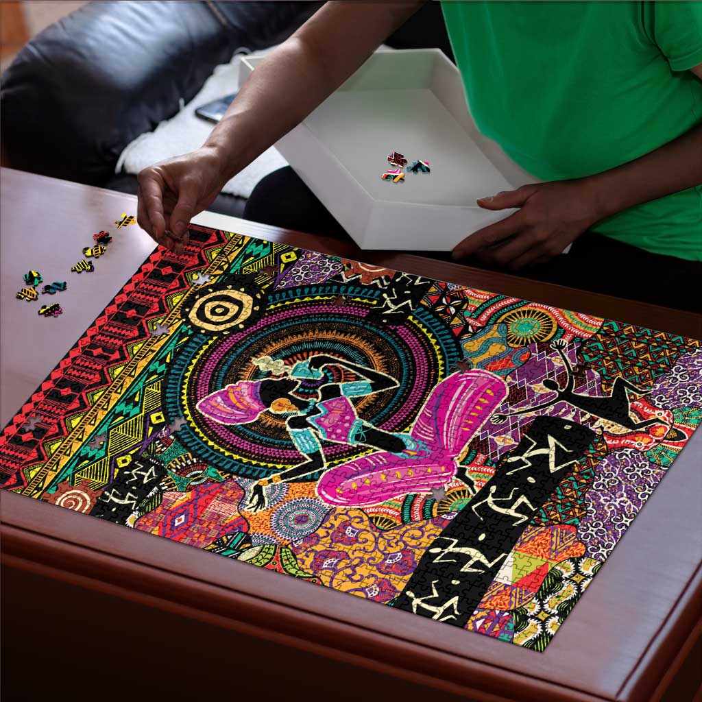African Women Ethnic Motifs Puzzle