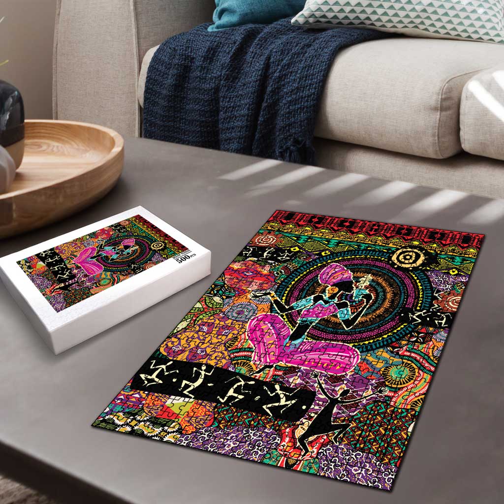 African Women Ethnic Motifs Puzzle