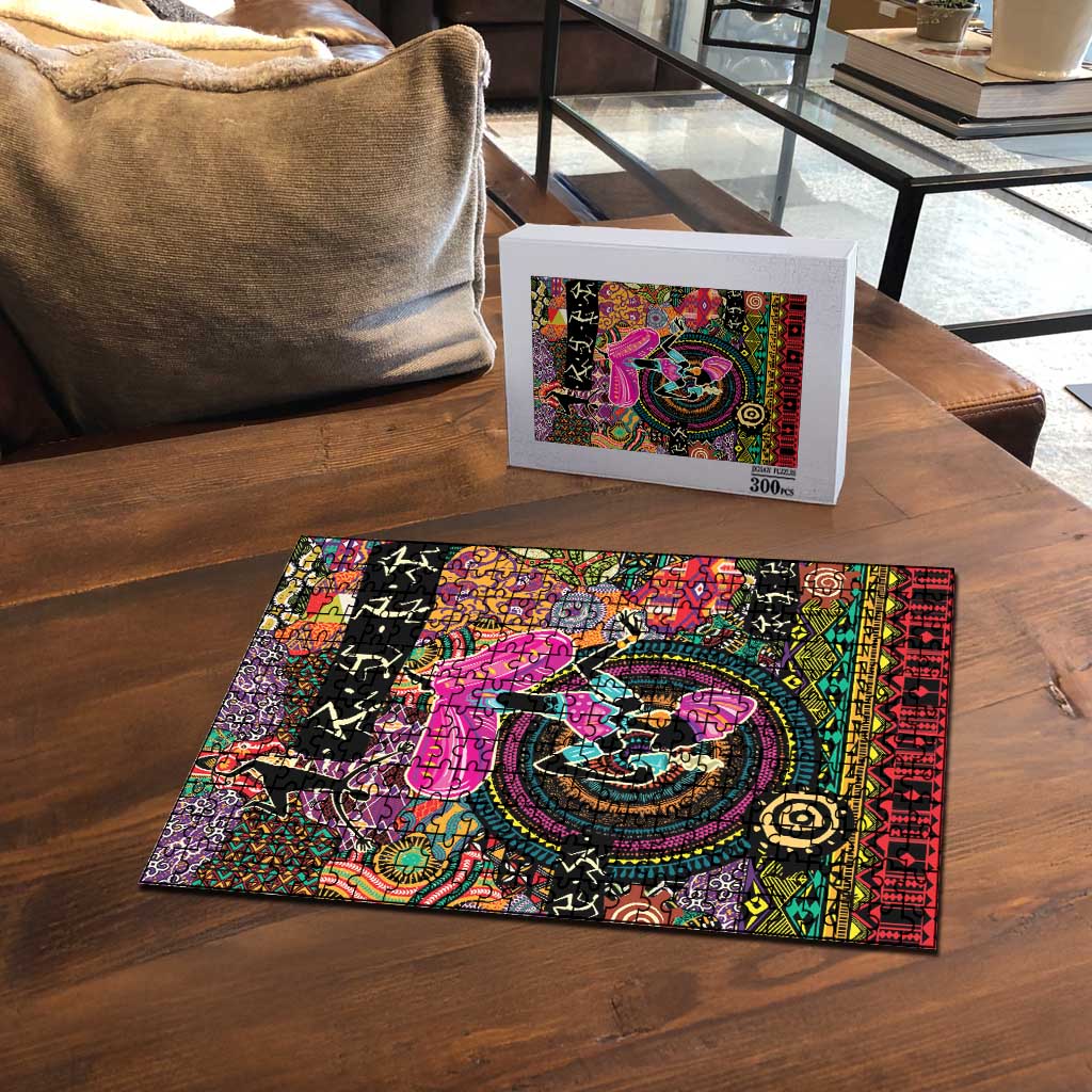 African Women Ethnic Motifs Puzzle