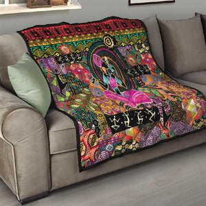 African Women Ethnic Motifs Quilt