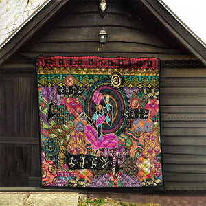 African Women Ethnic Motifs Quilt