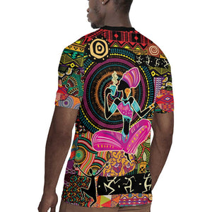 African Women Ethnic Motifs Rugby Jersey