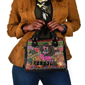 African Women Ethnic Motifs Shoulder Handbag