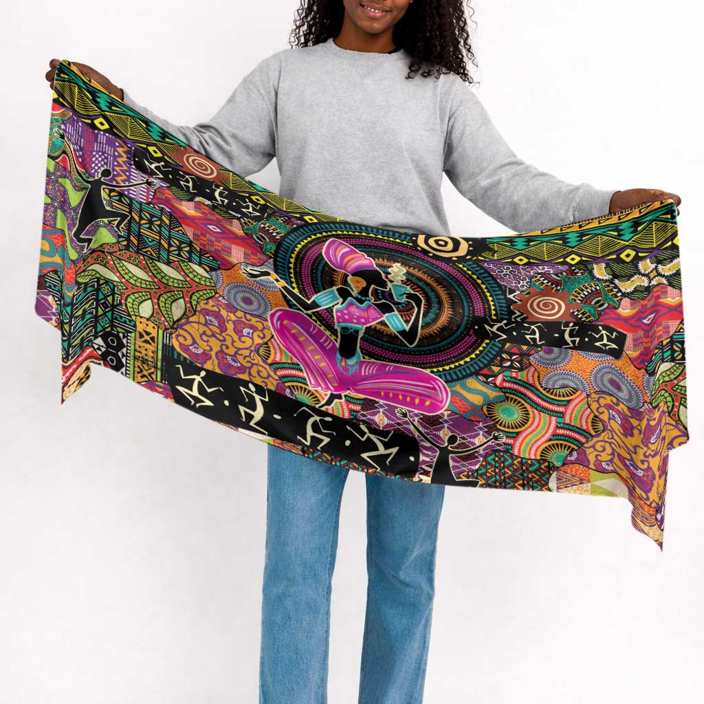 African Women Ethnic Motifs Simple Headwrap