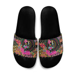 African Women Ethnic Motifs Slide Sandals