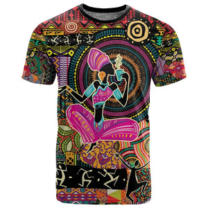 African Women Ethnic Motifs T shirt