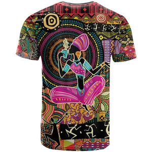 African Women Ethnic Motifs T shirt