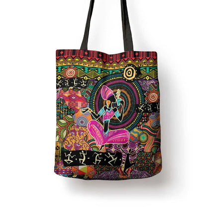 African Women Ethnic Motifs Tote Bag