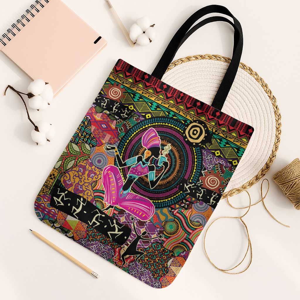 African Women Ethnic Motifs Tote Bag