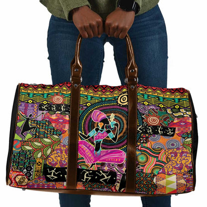 African Women Ethnic Motifs Travel Bag