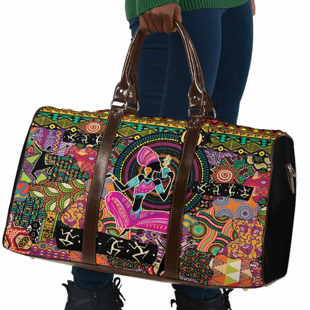 African Women Ethnic Motifs Travel Bag