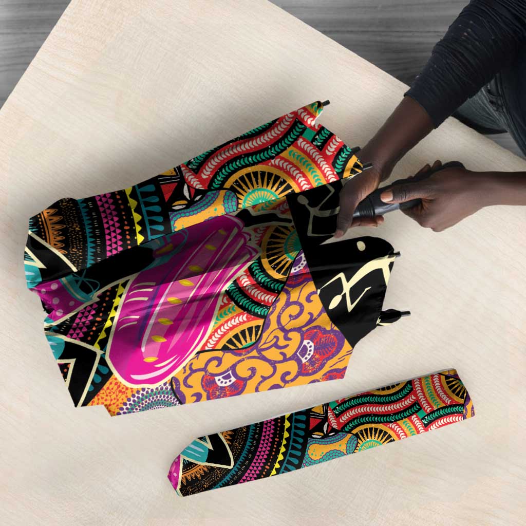 African Women Ethnic Motifs Umbrella