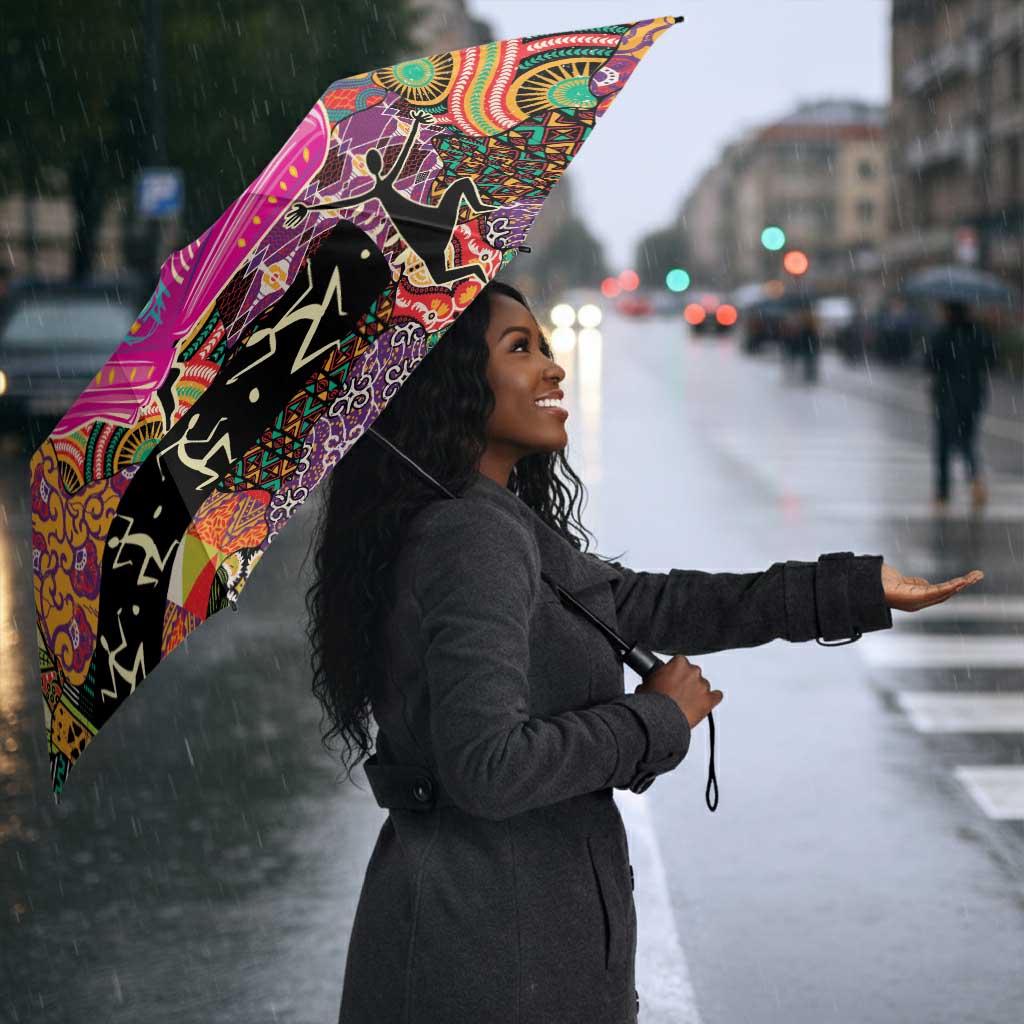 African Women Ethnic Motifs Umbrella
