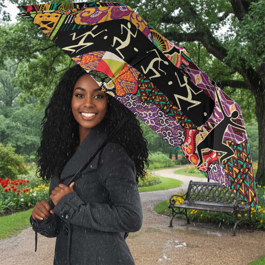 African Women Ethnic Motifs Umbrella