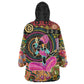 African Women Ethnic Motifs Wearable Blanket Hoodie