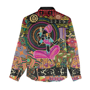 African Women Ethnic Motifs Women Casual Shirt