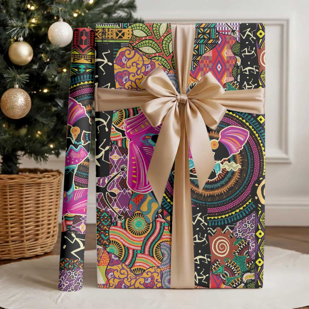 African Women Ethnic Motifs Wrapping Paper - African Pride