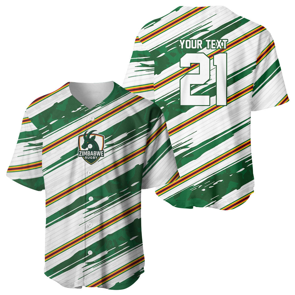 2026 Rugby Nations Series Custom Zimbabwe Baseball Jersey Great Sables Zimbabwe