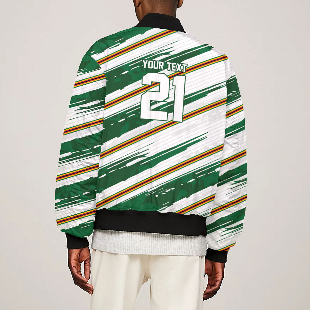 2026 Rugby Nations Series Custom Zimbabwe Bomber Jacket Great Sables Zimbabwe