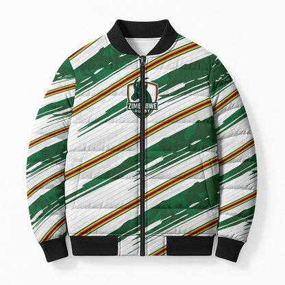 2026 Rugby Nations Series Custom Zimbabwe Bomber Puffer Jacket Great Sables Zimbabwe