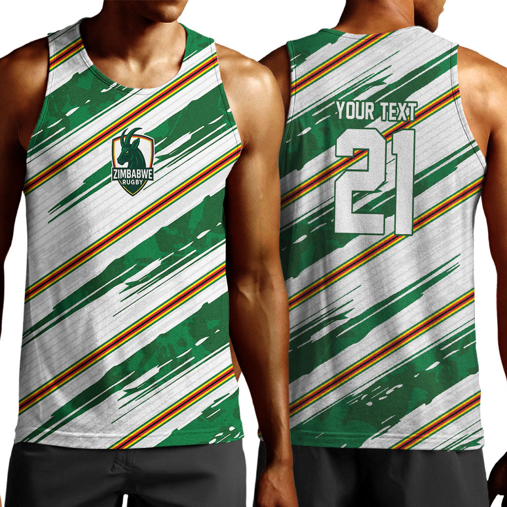 2026 Rugby Nations Series Custom Zimbabwe Men Tank Top Great Sables Zimbabwe