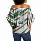 2026 Rugby Nations Series Custom Zimbabwe Off Shoulder Wrap Waist Top Great Sables Zimbabwe