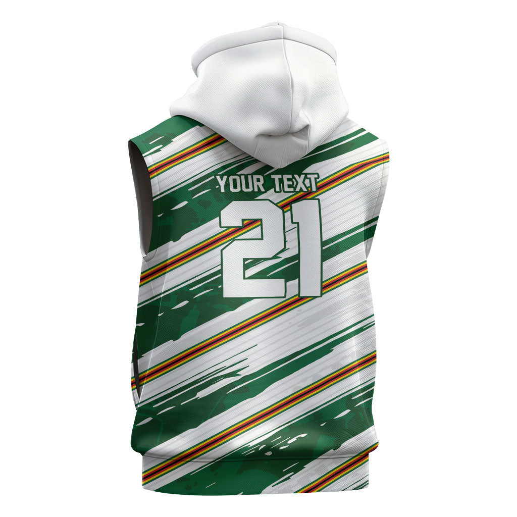 2026 Rugby Nations Series Custom Zimbabwe Sleeveless Hoodie Great Sables Zimbabwe