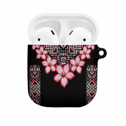 Africa Adenium Multiflorum Flowers AirPods Case Mix Native Tribal Pattern